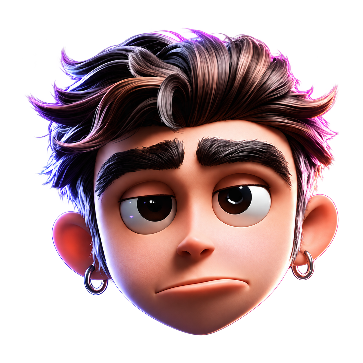 3D character portrait